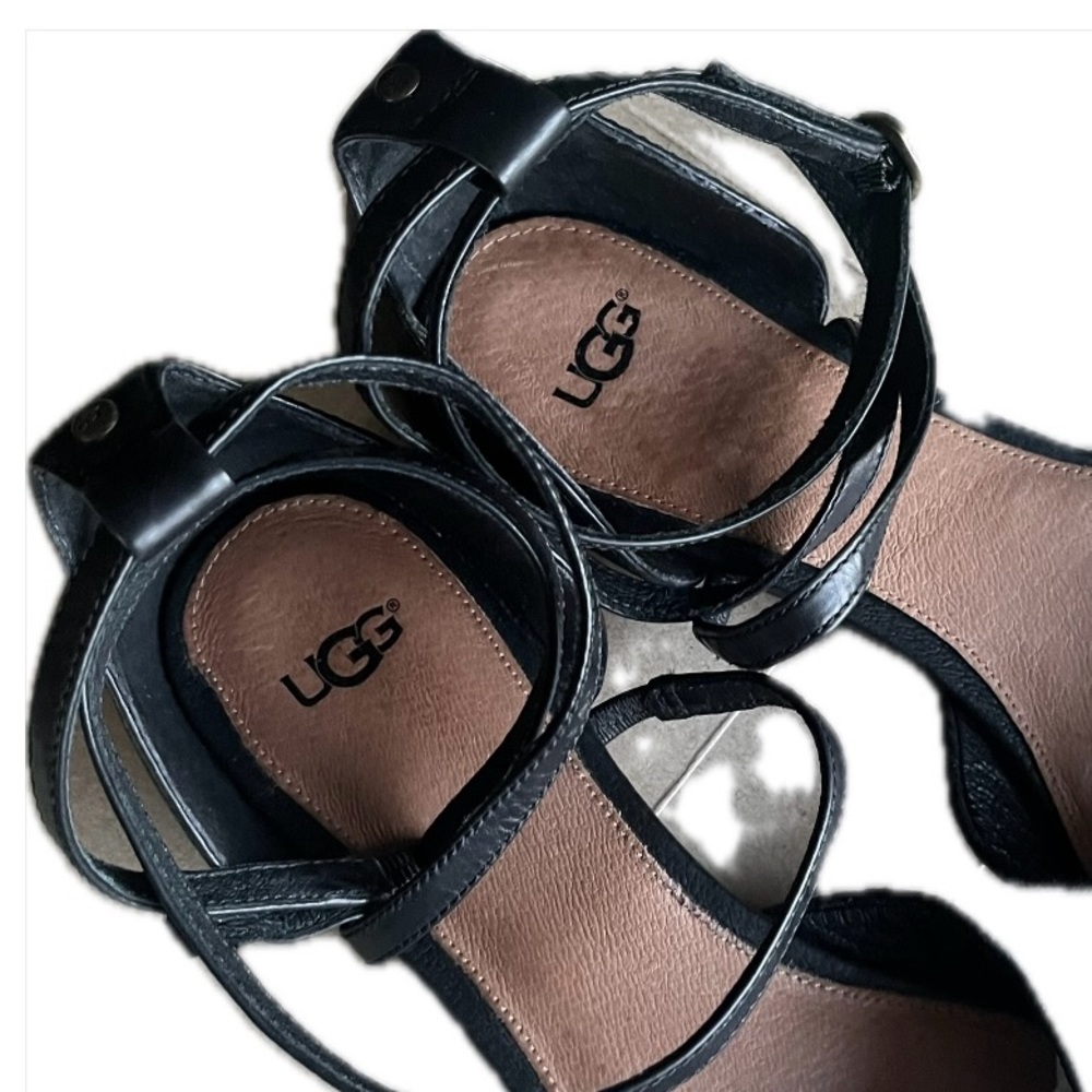 🍃UGG WRAP STRAP LEATHER FLATS🍃